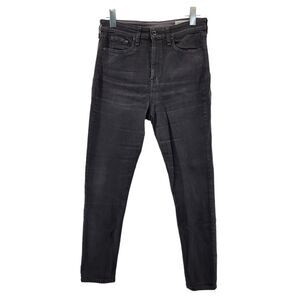 rag & bone Womens Nina High Rise Skinny Jeans Size 28 Faded Black Stretch Coated